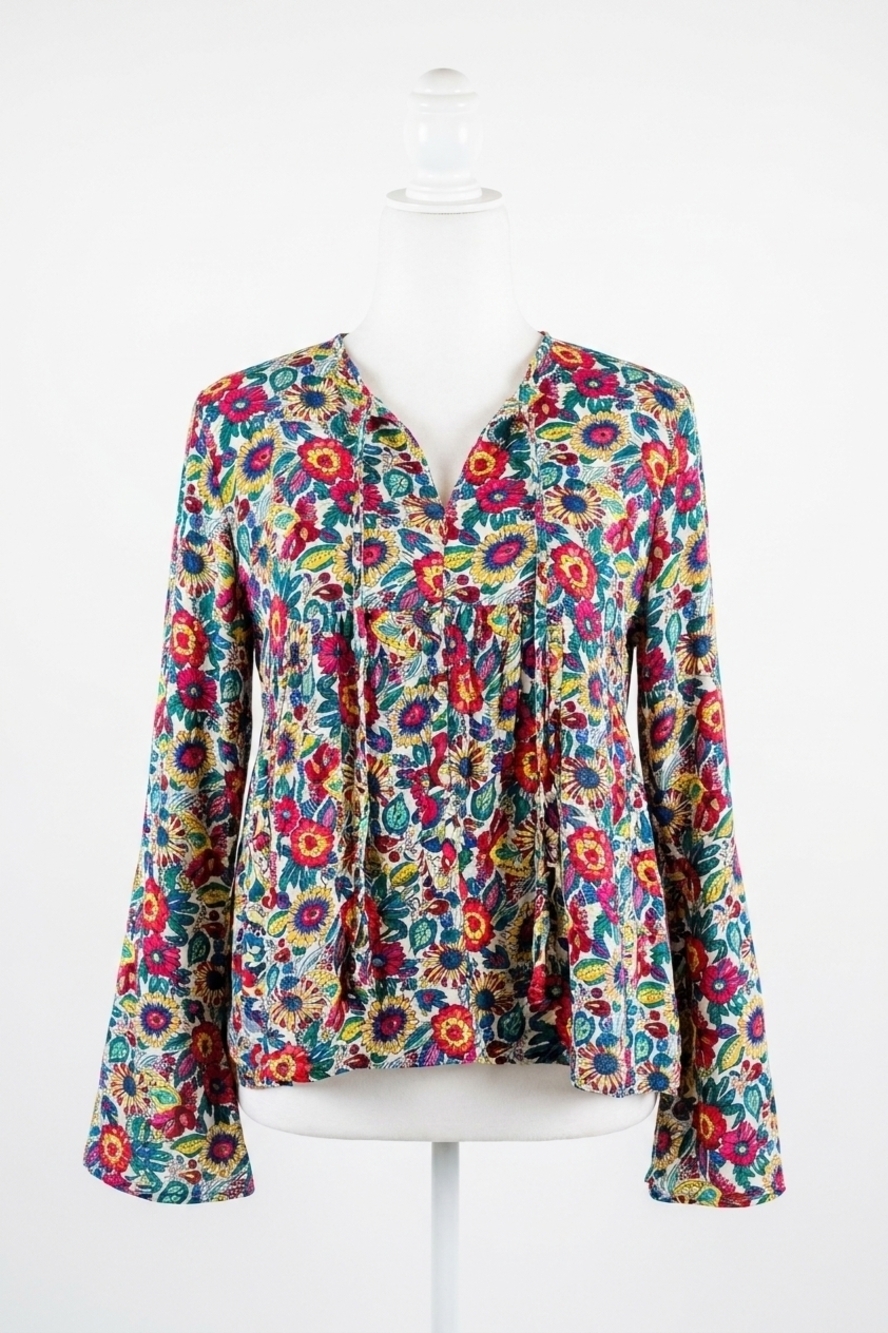 NEW LAYERZ CLOTHING amelia boho top in multi-color